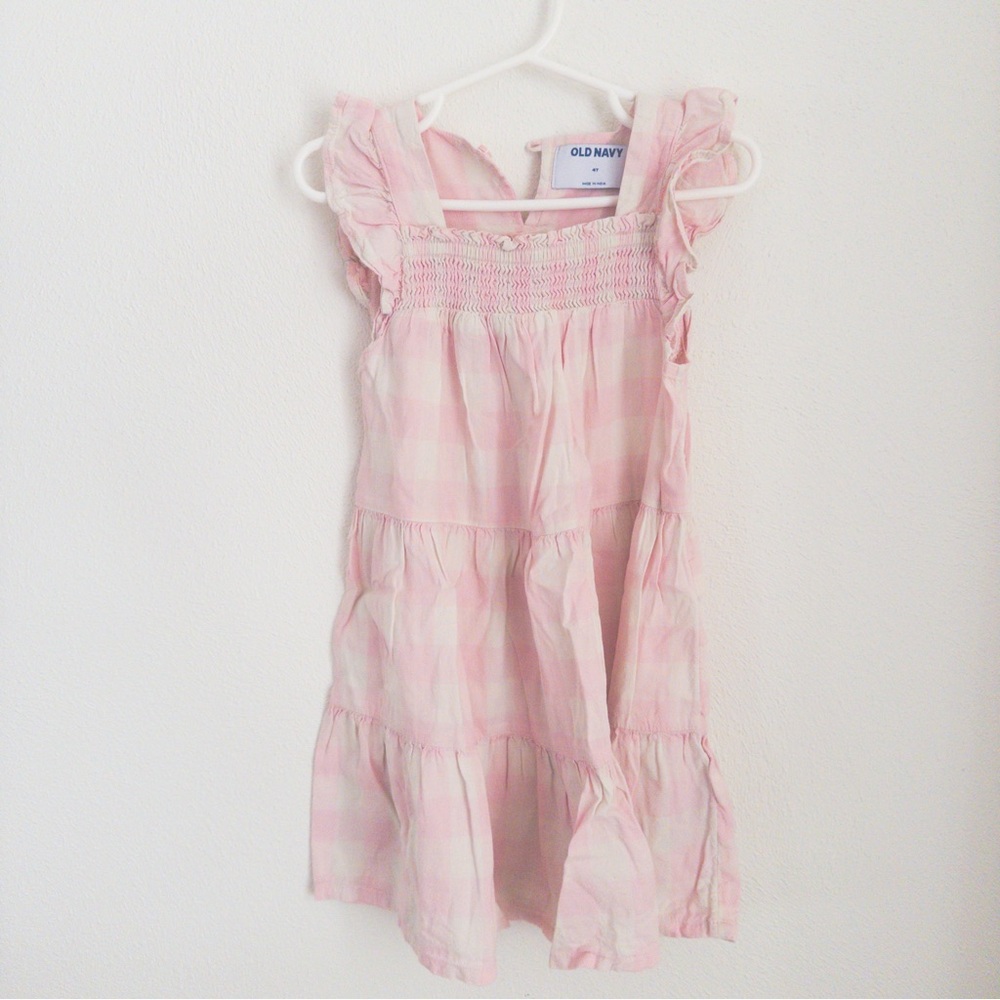 Old Navy Pink Plaid Dress